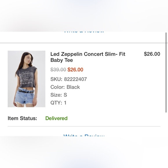 Urban Outfitters Led Zeppelin Tee sz s - Picture 4 of 4